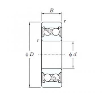 60 mm x 110 mm x 28 mm  KOYO 2212-2RS self aligning ball bearings